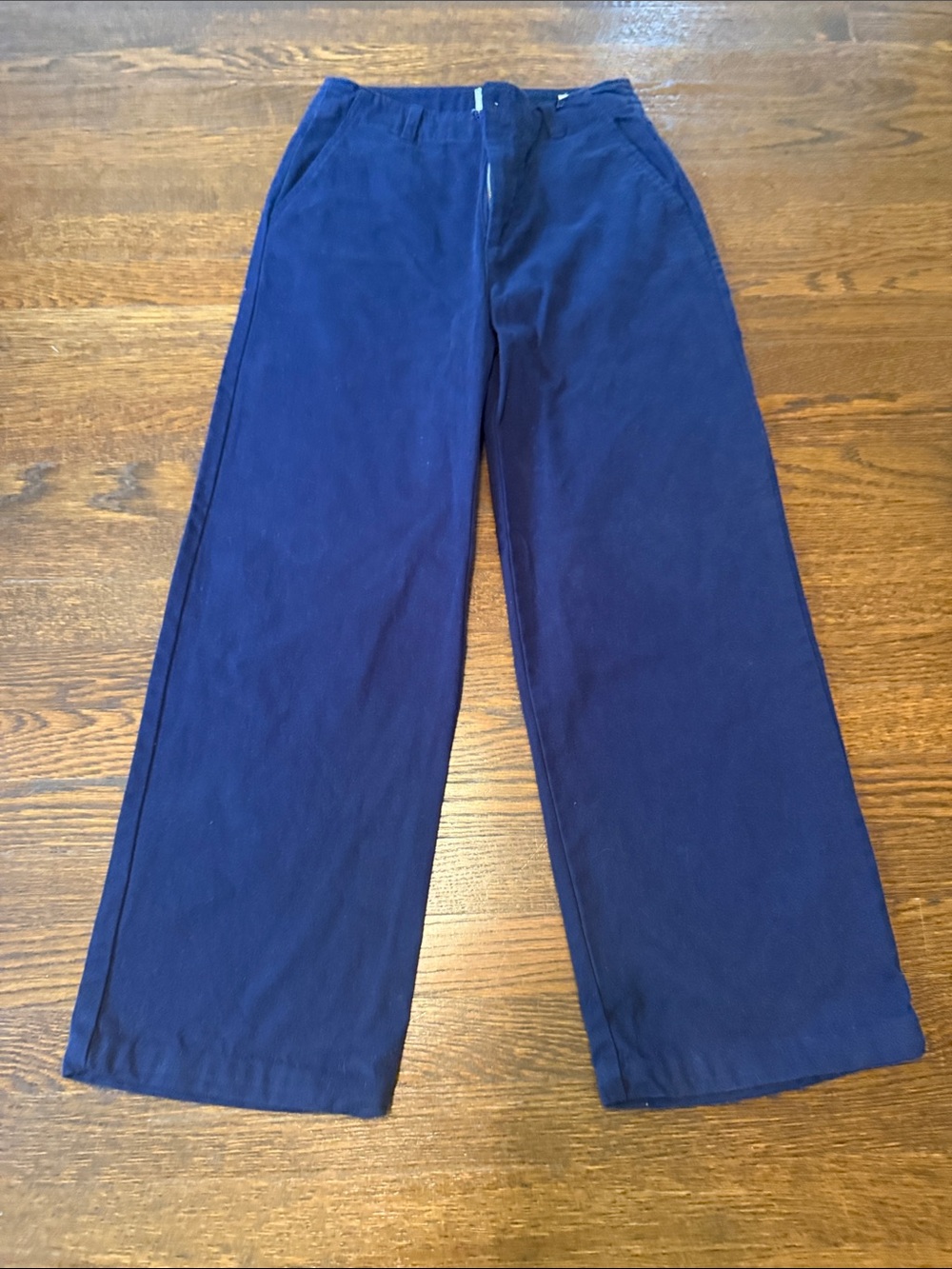 GAP navy wide leg pants